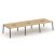 Рабочая станция 2-х сторонняя SN-6A.DRS-061 (2940х1232х750) (Тиквуд Светлый/Металл Антрацит)