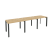 Рабочая станция на П-образном м/к Onix O.MP-RS-3.1.7 2940x720x750 (Тиквуд Темный/Белый Металл)