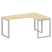 Стол криволинейный правый Metal System Style БО.СА-4 R 1600x1200x750 (Дуб Наварра/Серый металл)