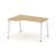 Стол рабочий эргономичный SN-6A.SPA-001(L) (1380х600/980х750) (Тиквуд Светлый/Металл Антрацит)