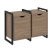 Тумба на регулируемых опорах наборная VR.L-TN-2.O 970x460x719 (Тиквуд Темный/Белый металл)