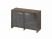Тумба для документов Festus FI-12-02.G 1222x460x806 (Хромикс Белый/Камень Пьетра Гриджиа черный)