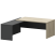 Стол руководителя левый Кортез KZP-18L 1800x2000x750 (Темный шимо/Графит)