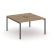 Рабочая станция 2-х сторонняя SN-4P.DRS-001 (980х1232х750) (Тиквуд Светлый/Металл Антрацит)