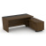 Стол руководителя с тумбой Corner COR.SRT-20 (R) (2000x1800x750) (Гикори Песочный-Ваниль | Металл Ваниль)