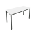 Стол письменный на металлокаркасе Slim С.СП-5.1 1380x600x750 (Серый/Антрацит металл)