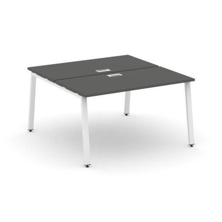 Рабочая станция 2-х сторонняя SN-6A.DRS-021 (980х1632х750) (Антрацит/Металл Белый)
