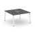 Рабочая станция 2-х сторонняя SN-6A.DRS-021 (980х1632х750) (Тиквуд Светлый/Металл Антрацит)