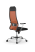 Кресло для руководителя Метта Sit 10 B1-111T - X2+UMF(X1) /Ub00/Wh00/T1bp-c(M09.B21.G20.W01) (Черный | Оранжевый)