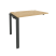 Наборный элемент рабочей станции на П-образном м/к Onix O.MP-1.NRS-1.7 980x720x750 (Тиквуд Темный/Белый Металл)