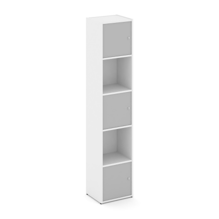 Стеллаж Locker Plus LK.K-007 408x350x1983 (Белый | Серый)