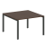 Переговорный стол 1 столешница Metal System Style БП.ПРГ-1.2 1200x1235x750 (Дуб Наварра/Серый металл)