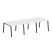 Стол для переговоров (3 столешницы) на А-образном м/к Metal System Style БА.ПРГ-3.1 3000x1235x750 (Дуб наварра/Серый металл)