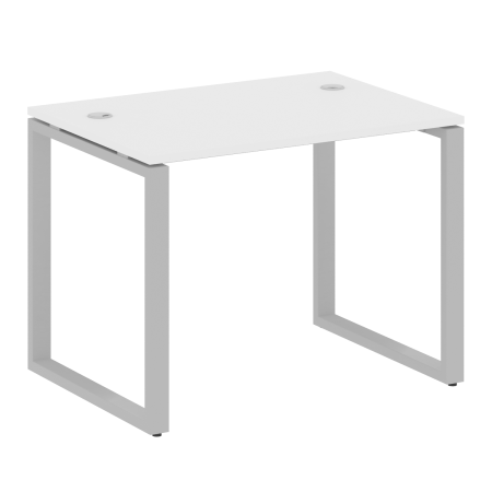Стол письменный Metal System Style БО.СП-1 1000x720x750 (Белый/Серый металл)