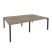 Рабочая станция на П-образном м/к Onix O.MP-D.RS-4.2.8 2360x1635x750 (Тиквуд Темный/Белый Металл)