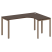 Стол криволинейный правый Metal System Style БП.СА-4 Пр 1600x1200x750 (Дуб Наварра/Серый металл)