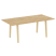 Стол переговорный на деревянных опорах Onix Wood Direct OW.PRG-19 1980x980x750 (Тиквуд Темный/Дуб Светлый)