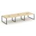 Рабочая станция 2-х сторонняя SN-6O.DRS-061 (2940х1232х750) (Тиквуд Светлый/Металл Антрацит)