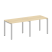 Рабочая станция на 2 раб.места Metal System Style БП.СМ-2.1 2000x720x750 (Дуб Наварра/Серый металл)