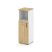 Шкаф средний узкий SN.STU-201(L) (400х400х1203) (Антрацит/Тиквуд Светлый)