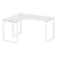 Стол криволинейный левый Metal System Style БО.СА-3 Л 1400x1200x750 (Дуб Наварра/Серый металл)