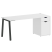 Стол письменный VR.SP-3-178.1.A 1780x720x750 (Серый/Белый Металл)