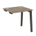 Стол-приставка к опорным элементам на деревянных опорах Onix Wood OW.SPR-0.7 780x720x750 (Тиквуд Светлый/Дуб Темный)