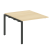 Проходной наборный элемент переговорного стола Metal System Style БП.ППРГ-1 1000x1235x750 (Дуб Наварра/Серый металл)