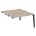 Стол-приставка двойной на деревянных опорах Onix Wood OW.D.SPR-3.8 1380x1635x750 (Тиквуд Светлый/Дуб Темный)