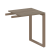 Приставной элемент БО.ПР-1 600x600x750 (Дуб Наварра/Серый металл)