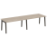 Стол переговорный на деревянных опорах Onix Wood OW.PRG-2.4 3160x980x750 (Тиквуд Светлый/Дуб Темный)