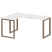 Стол криволинейный левый Metal System Style БО.СА-4 Л 1600x1200x750 (Дуб Наварра/Серый металл)