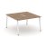 Рабочая станция 2-х сторонняя SN-5A.DRS-021 (980х1632х750) (Тиквуд Светлый/Металл Антрацит)