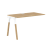 Элемент раб.станции Forta FIST 1167 1180x733x670 (Дуб Гамильтон/Черный графит)
