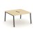 Рабочая станция 2-х сторонняя SN-6A.DRS-021 (980х1632х750) (Тиквуд Светлый/Металл Антрацит)