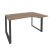 Стол эргономичный правый на О-образном м/к Onix O.MO-SA-2R 1380x980x750 (Тиквуд Темный/Белый Металл)