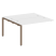Проходной наборный элемент рабочей станции Metal System Style БП.ПРС-СП-2.3 1400x1475x750 (Дуб Наварра/Серый металл)
