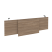 Царга стола руководителя Onix O.M-CSR-4 1340x450x54 (Дуб Аттик/Белый)