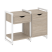 Тумба на регулируемых опорах наборная VR.L-TN-3.O 970x460x719 (Тиквуд Темный/Белый металл)