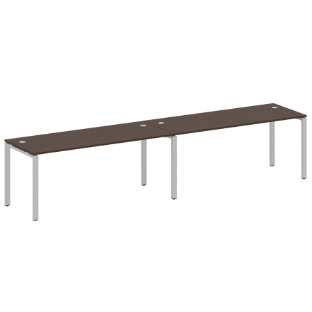 Рабочая станция на 2 раб.места Metal System Style БП.СМ-2.5 3600x720x750 (Венге Цаво/Серый металл)