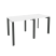 Рабочая станция на П-образном м/к Onix O.MP-RS-2.0.7 1560x720x750 (Тиквуд Темный/Белый Металл)