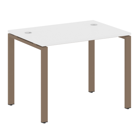 Стол письменный Metal System Style БП.СП-1 1000x720x750 (Белый/Мокко металл)