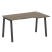 Стол криволинейный правый Metal System Style БА.СА-2 Пр 1400x900x750 (Дуб Наварра/Серый металл)