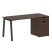 Стол письменный VR.SP-3-158.1.A 1580x720x750 (Серый/Белый Металл)