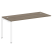Проходной наборный элемент рабочей станции Metal System Style БП.ПРС-СП-1.4 1600x720x750 (Дуб Наварра/Серый металл)