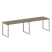 Рабочая станция Metal System Style БО.СМ-2.3 2800x720x750 (Дуб Наварра/Серый металл)