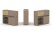 Тумба двойная + низкая надставка ES.NB.2N-14 (1500х410х1135) (Латте/Тиквуд Светлый)