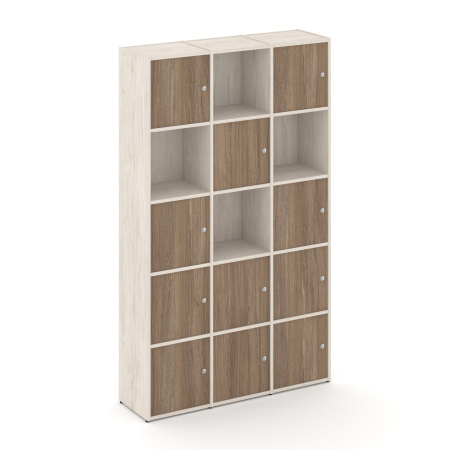 Стеллаж Locker Plus LK.K-009 1188x350x1983 (Денвер Светлый | Дуб Аризона)
