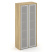 Шкаф высокий широкий Corner COR.ST-1.10R (900x450x2000) (Гикори Песочный-Ваниль | Сатин)