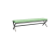 Банкетка трехместная NLT.L-3 (Kanzas 20/Металл Белый)